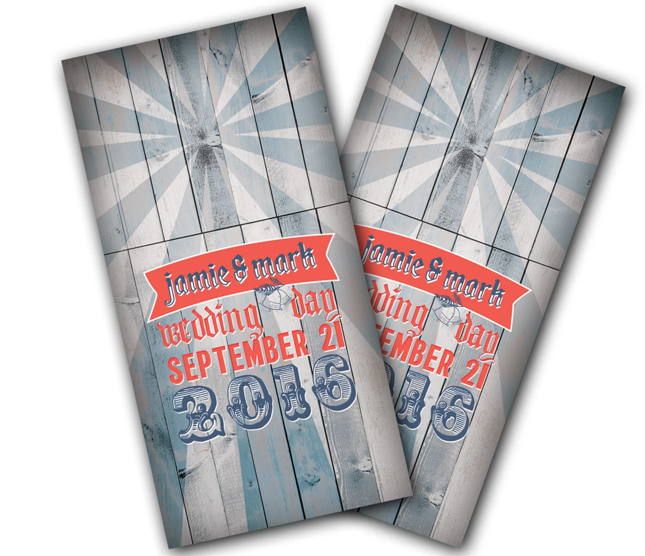 Retro Carnie Wedding Cornhole Wraps - Set Of 2 1 Retro Carnie Wedding Cornhole Wraps - Set Of 2