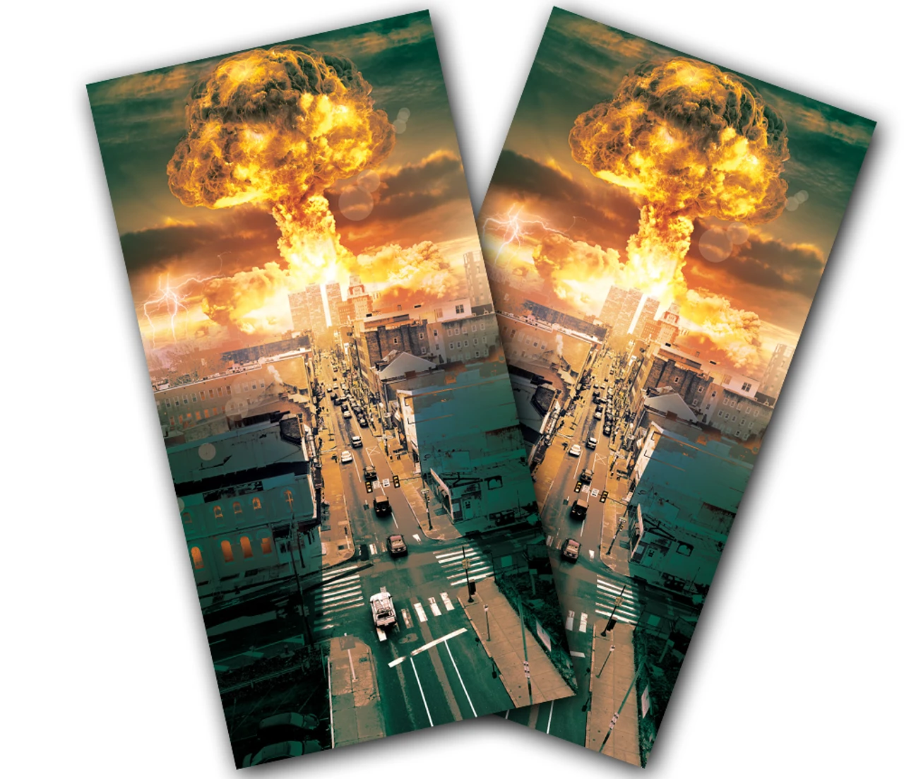 Zombie Apocalypse Cornhole Wraps - Set Of 2 1 Zombie Apocalypse Cornhole Wraps - Set Of 2