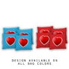 Red Heart Cornhole Bags - Set Of 8
