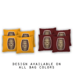 Whiskey Barrel Cornhole Bags - Set Of 8