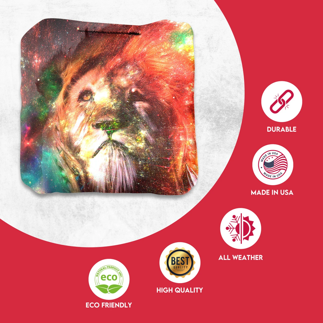 Colored Lion Professional Cornhole Bags - Set Of 8 2 Colored Lion Professional Cornhole Bags - Set Of 8 - Image 2