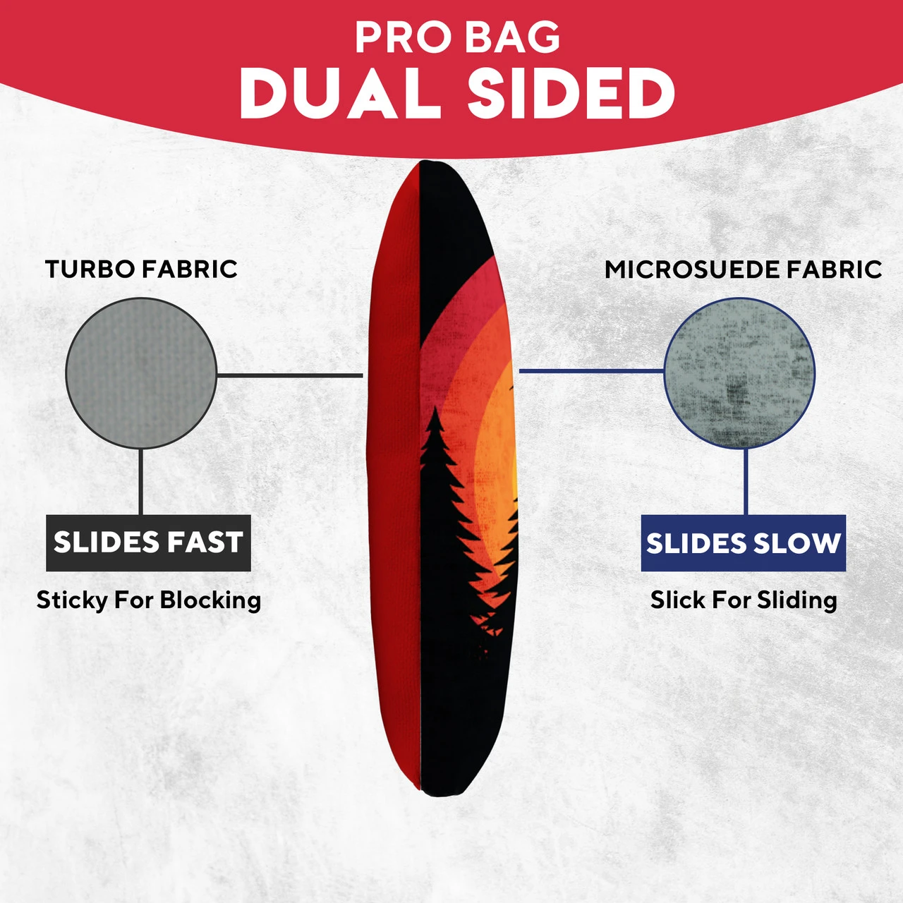 Red Purple Hunter Professional Cornhole Bags - Set Of 8 3 Red Purple Hunter Professional Cornhole Bags - Set Of 8 - Image 3