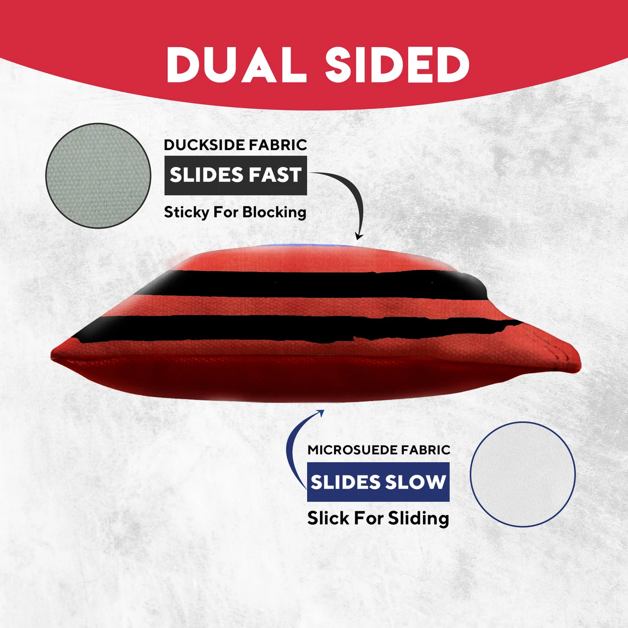 Blue Line Red Line Tournament Cornhole Bags - Set Of 8 3 Blue Line Red Line Tournament Cornhole Bags - Set Of 8 - Image 3