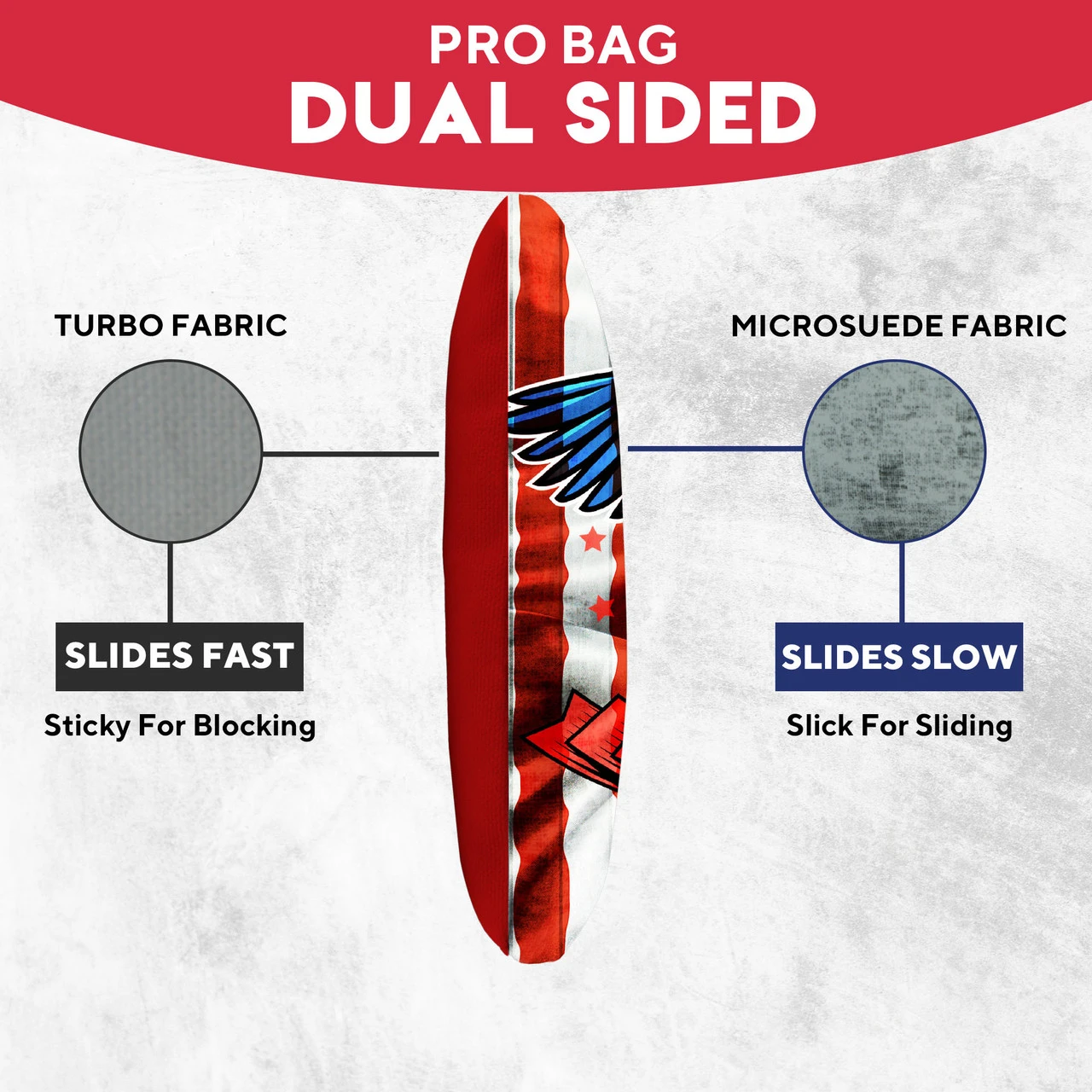 USA Eagle Flag Professional Cornhole Bags - Set Of 8 3 USA Eagle Flag Professional Cornhole Bags - Set Of 8 - Image 3