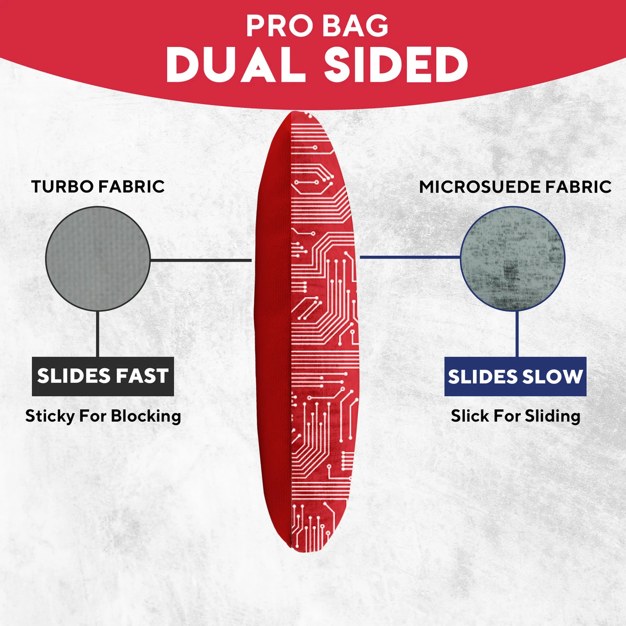 Red Blue Tech Professional Cornhole Bags - Set Of 8 3 Red Blue Tech Professional Cornhole Bags - Set Of 8 - Image 3