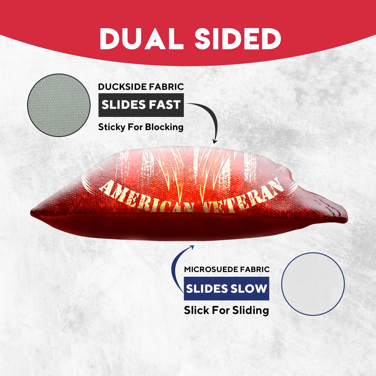 American Veteran Tournament Cornhole Bags - Set Of 8 3 American Veteran Tournament Cornhole Bags - Set Of 8 - Image 3