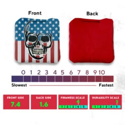 Skull Over Flag Professional Cornhole Bags - Set Of 8 9 Skull Over Flag Professional Cornhole Bags - Set Of 8 -Custom Cornhole 3 00054.1707354647