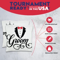 Bride Groom Tournament Cornhole Bags - Set Of 8 10 Bride Groom Tournament Cornhole Bags - Set Of 8 -Custom Cornhole 3 15096.1708225494