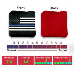 Blue Lines Flag Professional Cornhole Bags - Set Of 8 9 Blue Lines Flag Professional Cornhole Bags - Set Of 8 -Custom Cornhole 3 21172.1707198475