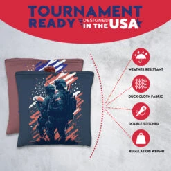 Two Soldiers Tournament Cornhole Bags - Set Of 8 10 Two Soldiers Tournament Cornhole Bags - Set Of 8 -Custom Cornhole 3 26083.1708294189