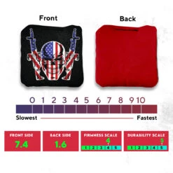 Flag Skull Guns Professional Cornhole Bags - Set Of 8 -Custom Cornhole 3 40587.1707354314