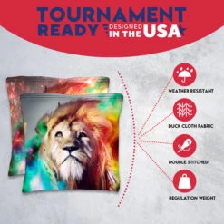 Colored Lion Tournament Cornhole Bags - Set Of 8 10 Colored Lion Tournament Cornhole Bags - Set Of 8 -Custom Cornhole 3 81150.1708292908