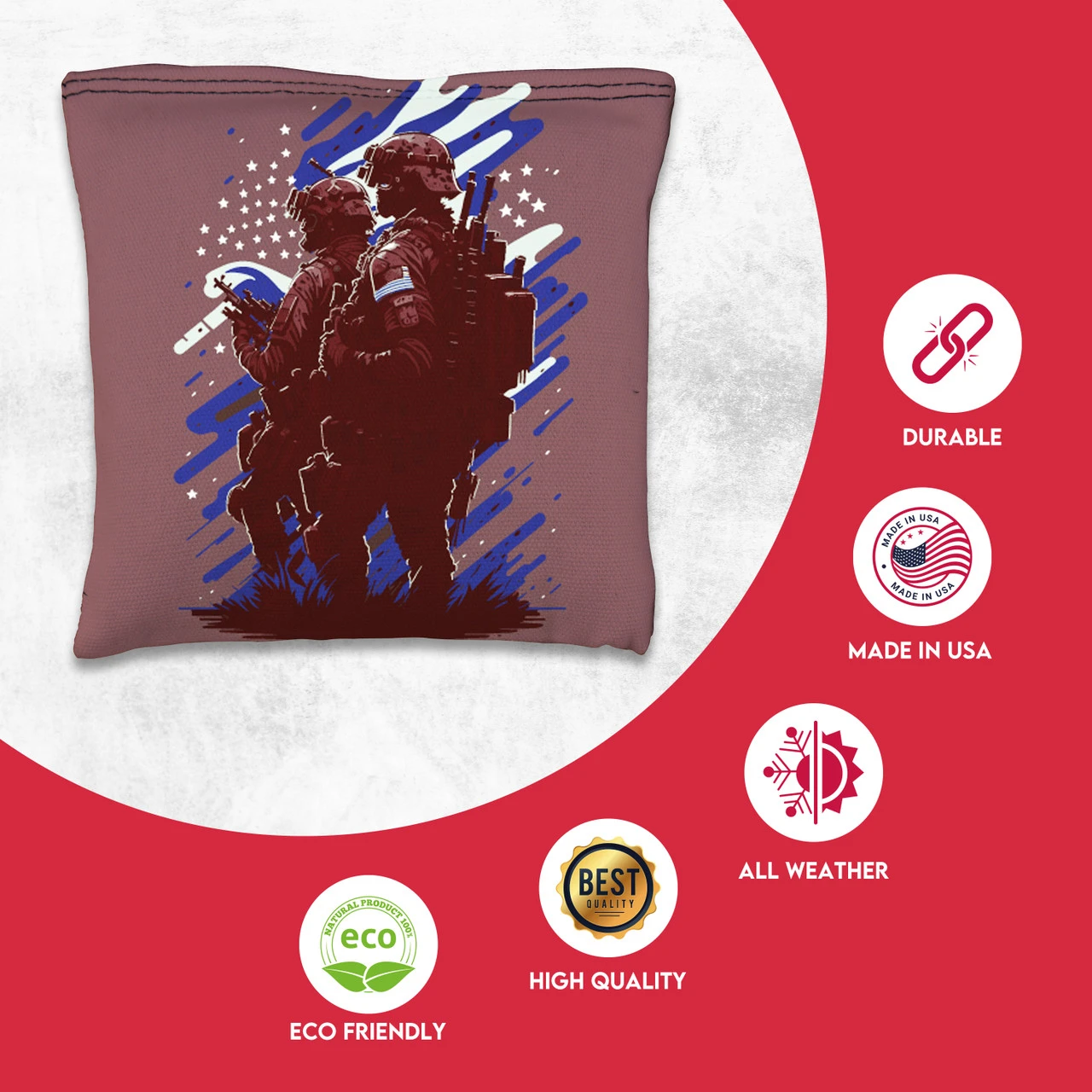 Two Soldiers Tournament Cornhole Bags - Set Of 8 2 Two Soldiers Tournament Cornhole Bags - Set Of 8 - Image 2