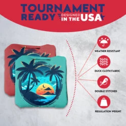 Beach Circle Professional Cornhole Bags - Set Of 8 10 Beach Circle Professional Cornhole Bags - Set Of 8 -Custom Cornhole 4 64630.1708185322