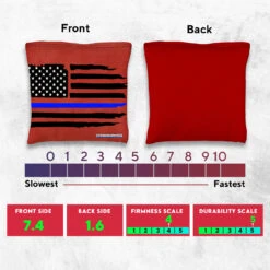 Blue Line Red Line Tournament Cornhole Bags - Set Of 8 9 Blue Line Red Line Tournament Cornhole Bags - Set Of 8 -Custom Cornhole 5 34952.1708223166