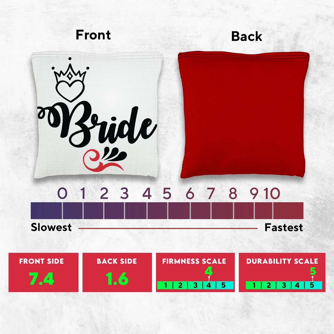 Bride Groom Tournament Cornhole Bags - Set Of 8 4 Bride Groom Tournament Cornhole Bags - Set Of 8 - Image 4