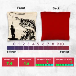 White Brown Fish Tournament Cornhole Bags - Set Of 8 9 White Brown Fish Tournament Cornhole Bags - Set Of 8 -Custom Cornhole 5 68273.1708224707