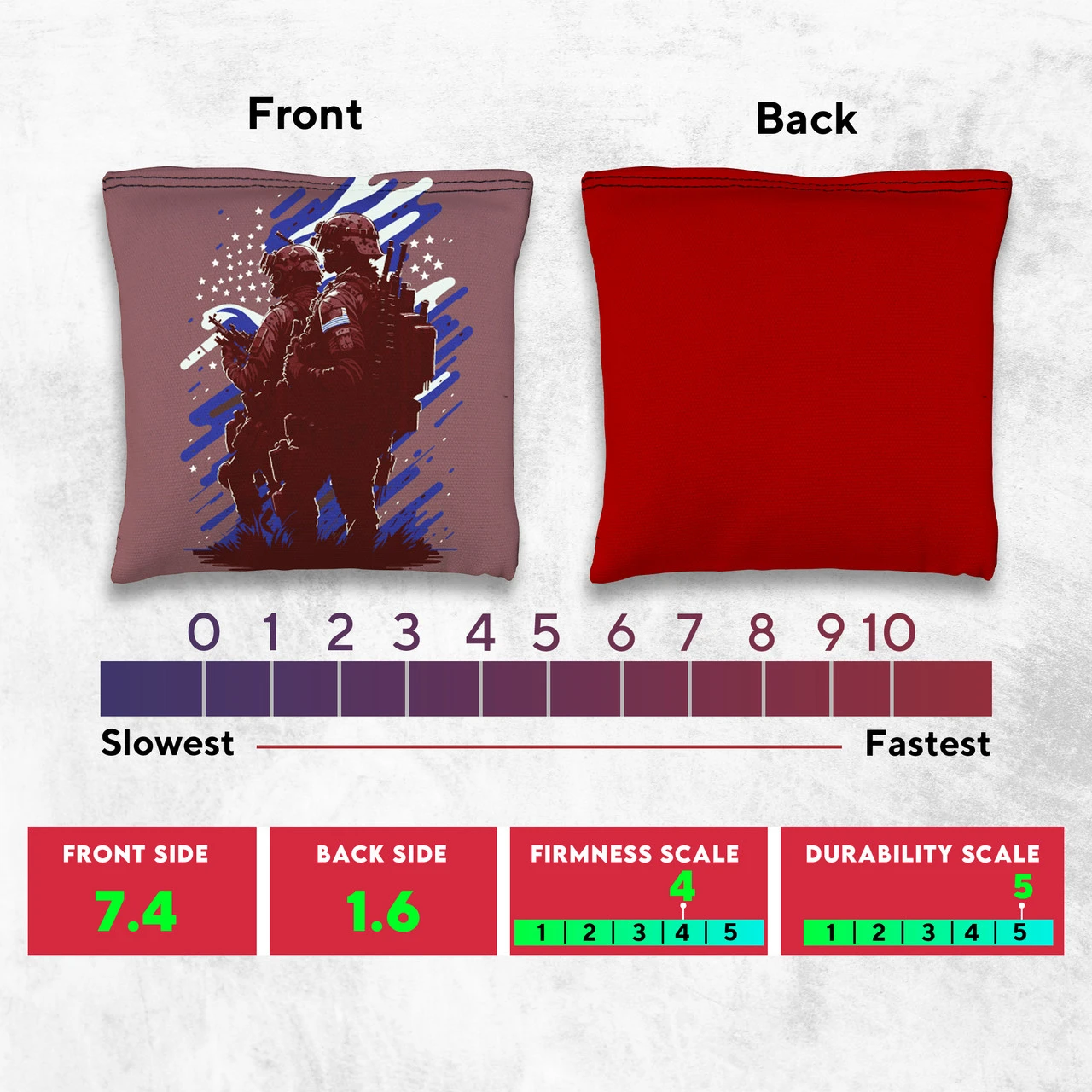 Two Soldiers Tournament Cornhole Bags - Set Of 8 4 Two Soldiers Tournament Cornhole Bags - Set Of 8 - Image 4