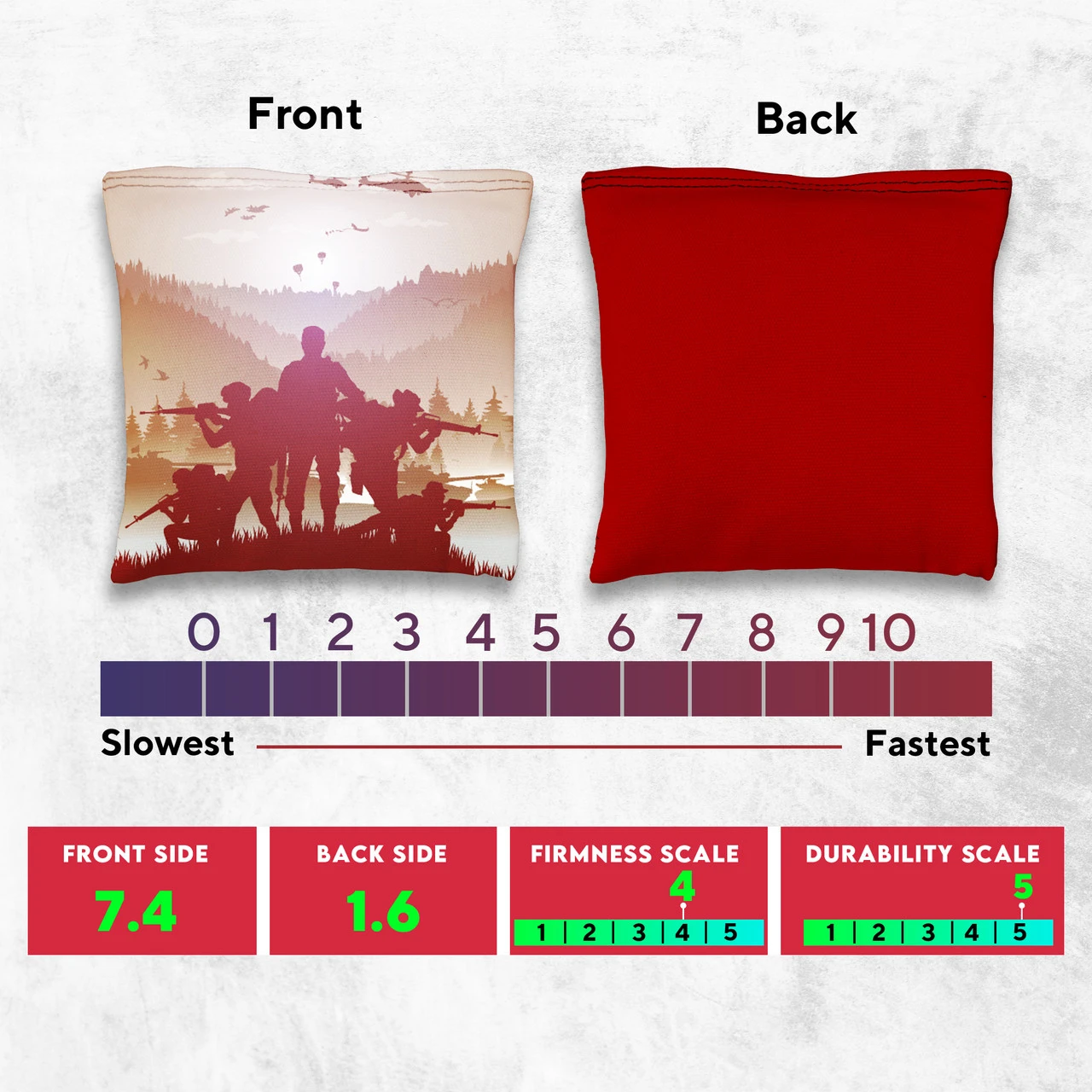 Red Blue Squad Tournament Cornhole Bags - Set Of 8 4 Red Blue Squad Tournament Cornhole Bags - Set Of 8 - Image 4