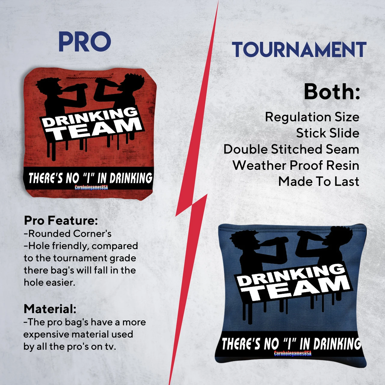 Drinking Team Tournament Cornhole Bags - Set Of 8 6 Drinking Team Tournament Cornhole Bags - Set Of 8 - Image 6