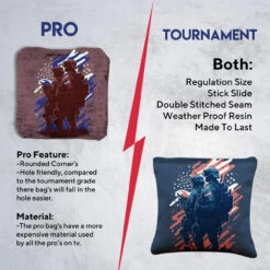 Two Soldiers Tournament Cornhole Bags - Set Of 8 11 Two Soldiers Tournament Cornhole Bags - Set Of 8 -Custom Cornhole 6 63961.1708294189