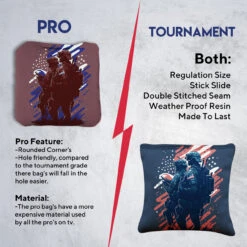 Two Soldiers Professional Cornhole Bags - Set Of 8 -Custom Cornhole 6 75037.1707376200