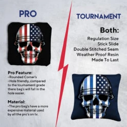 Soldier Flag Skull Tournament Cornhole Bags - Set Of 8 11 Soldier Flag Skull Tournament Cornhole Bags - Set Of 8 -Custom Cornhole 6 82518.1708293544