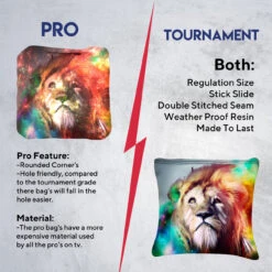 Colored Lion Professional Cornhole Bags - Set Of 8 11 Colored Lion Professional Cornhole Bags - Set Of 8 -Custom Cornhole 6 83339.1707354104