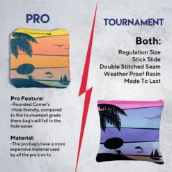 Orange Purple Dolphin Beach Professional Cornhole Bags - Set Of 8 11 Orange Purple Dolphin Beach Professional Cornhole Bags - Set Of 8 -Custom Cornhole 6 99612.1708186536