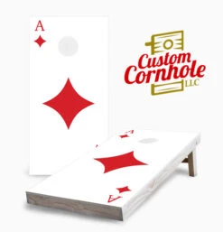 Ace Of Diamonds Cornhole Set With Bags