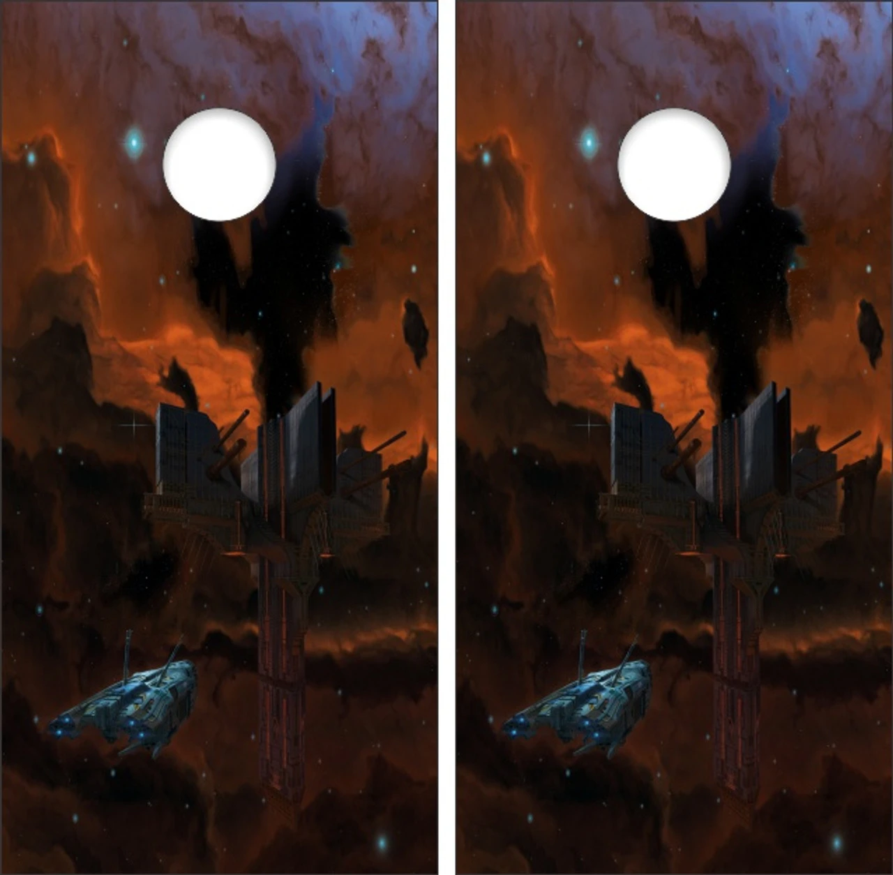 Alien Artifact Cornhole Wraps - Set Of 2 1 Alien Artifact Cornhole Wraps - Set Of 2