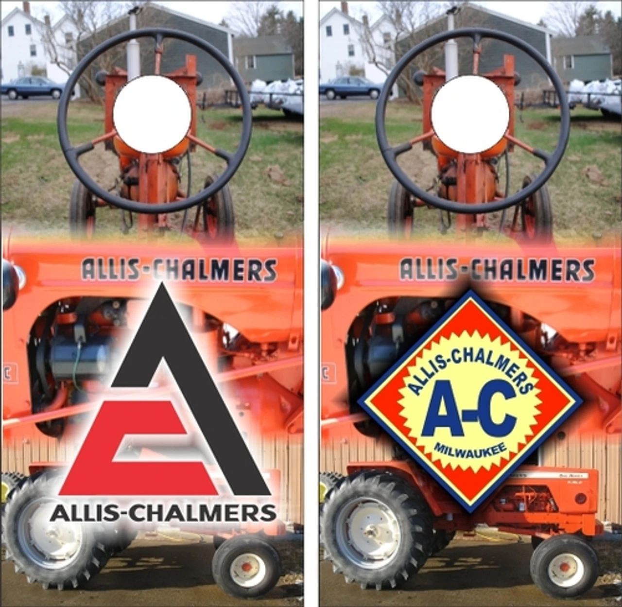 Allis Chalmers Cornhole Set With Bags 2 Allis Chalmers Cornhole Set With Bags - Image 2
