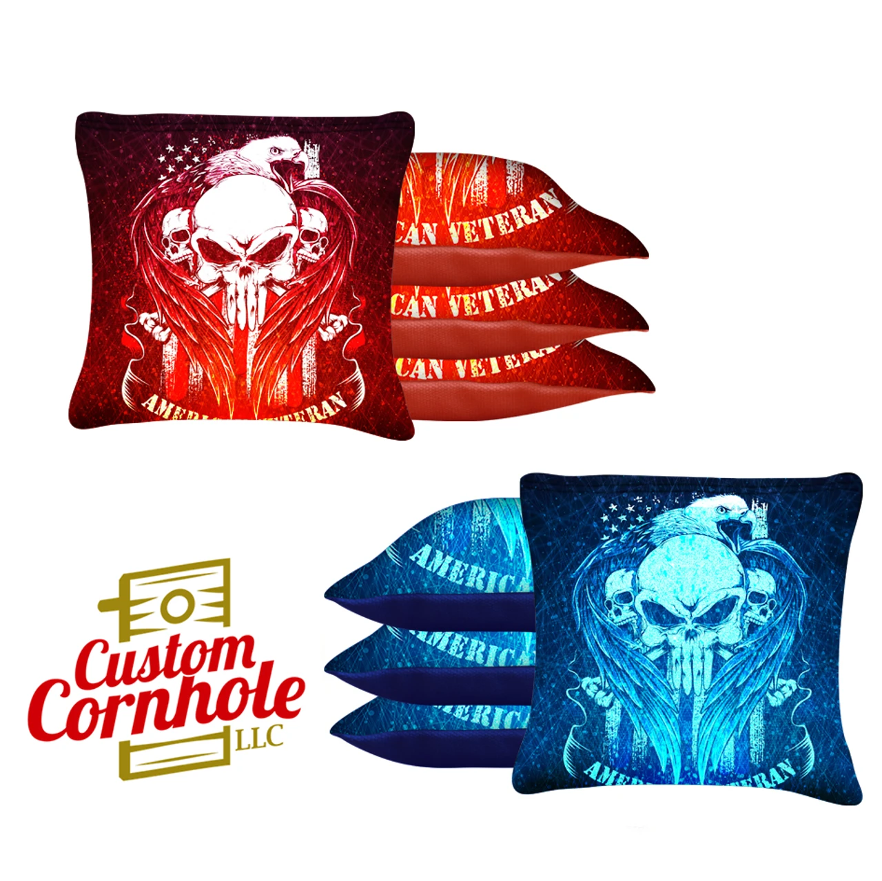 American Veteran Tournament Cornhole Bags - Set Of 8 1 American Veteran Tournament Cornhole Bags - Set Of 8