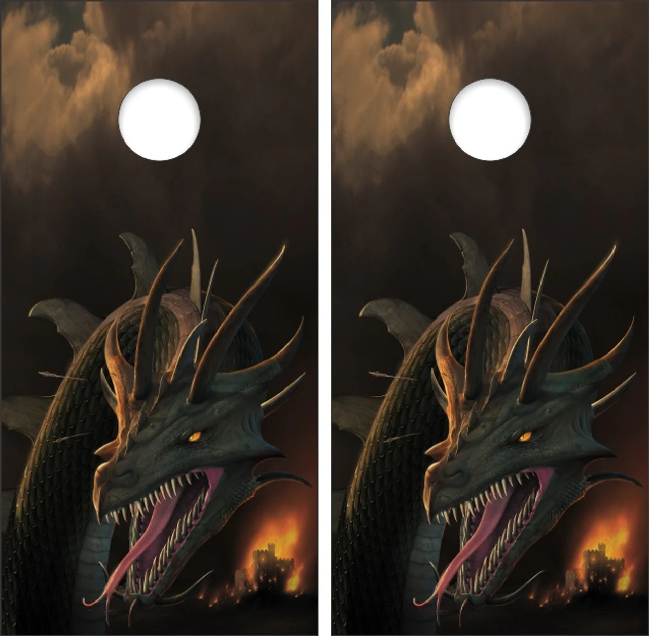 Dragon Annihilation Cornhole Wraps - Set Of 2 1 Dragon Annihilation Cornhole Wraps - Set Of 2