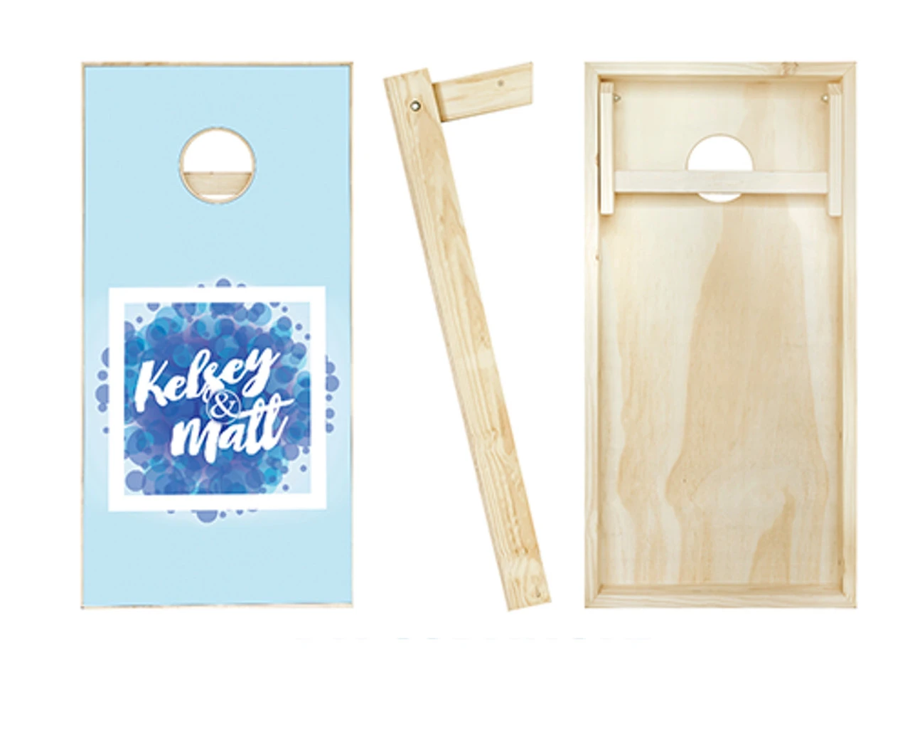 Blue Vogue Wedding Cornhole Set With Bags 2 Blue Vogue Wedding Cornhole Set With Bags - Image 2