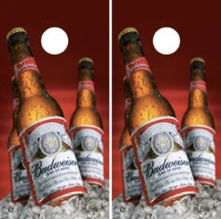Budweiser Cornhole Wraps - Set Of 2