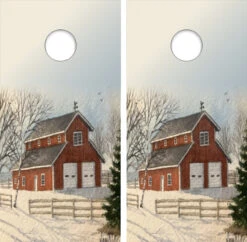 Barn Cornhole Wraps - Set Of 2