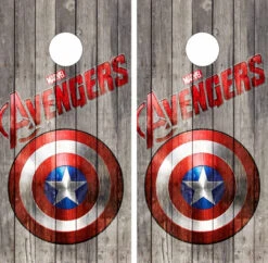 Captain America Version 2 Cornhole Wraps - Set Of 2