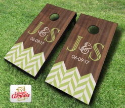 Chevron Wedding Cornhole Set With Bags 5 Chevron Wedding Cornhole Set With Bags -Custom Cornhole Chevron Wedding Cornhole Set 67956.1485986103