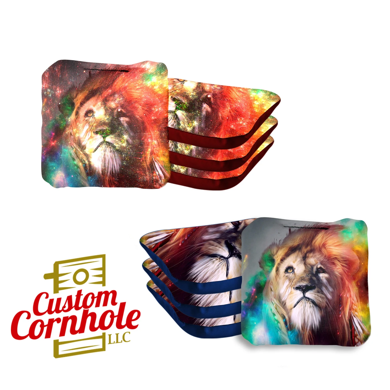 Colored Lion Professional Cornhole Bags - Set Of 8 1 Colored Lion Professional Cornhole Bags - Set Of 8