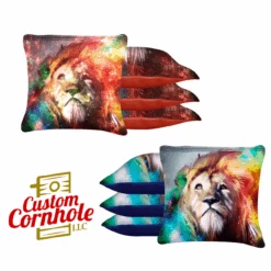 Colored Lion Tournament Cornhole Bags - Set Of 8