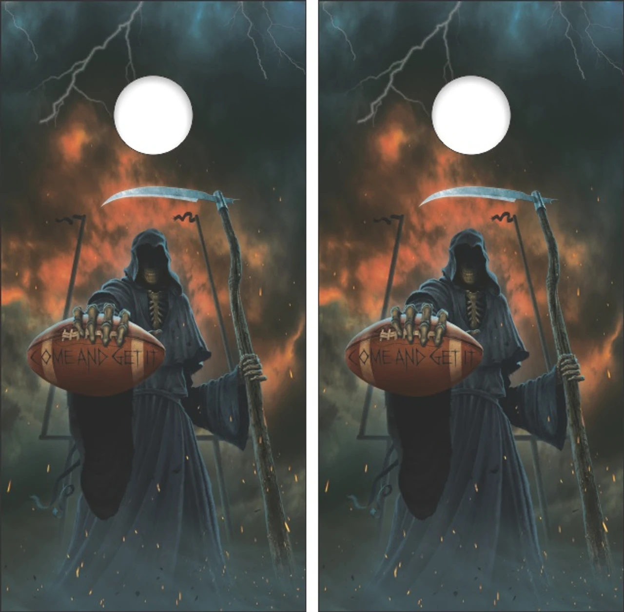 Come And Get It Cornhole Wraps - Set Of 2 1 Come And Get It Cornhole Wraps - Set Of 2