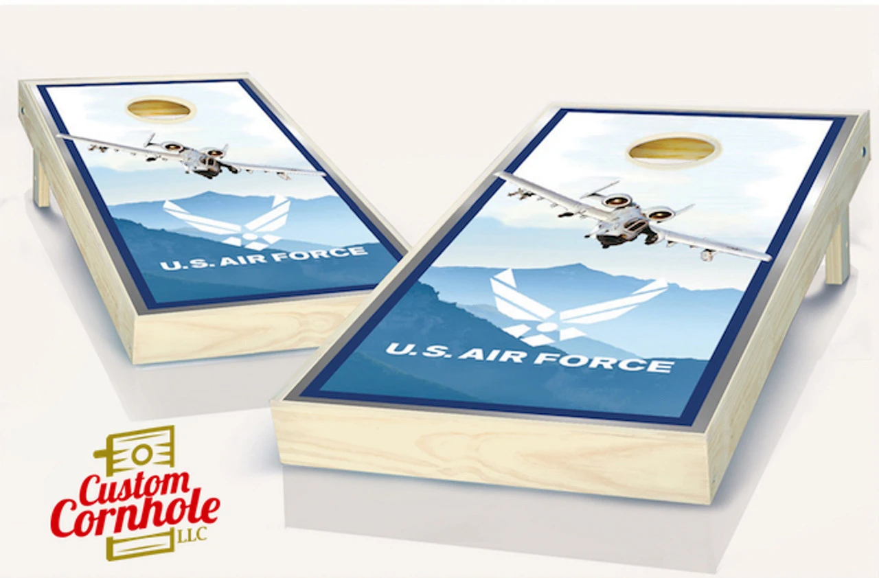 US Air Force A10 Warthog Cornhole Set With Bags 1 US Air Force A10 Warthog Cornhole Set With Bags