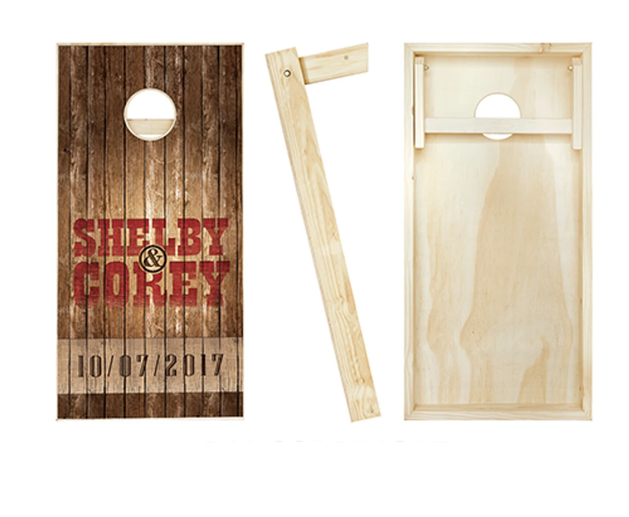 Country Rustic Wedding Cornhole Set With Bags 2 Country Rustic Wedding Cornhole Set With Bags - Image 2