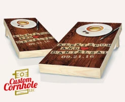 Couples Wordgame Wedding Cornhole Set With Bags