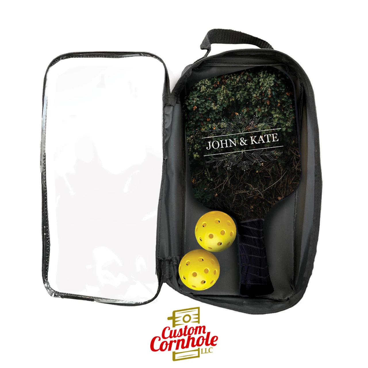 Custom Foliage Bride And Groom Pickleball Paddle Set 2 Custom Foliage Bride And Groom Pickleball Paddle Set - Image 2