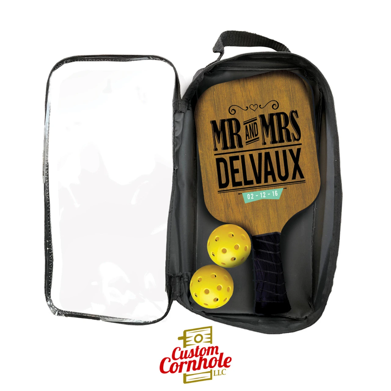 Custom Mr And Mrs Pickleball Paddle Set 2 Custom Mr And Mrs Pickleball Paddle Set - Image 2