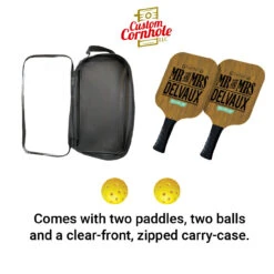 Custom Mr And Mrs Pickleball Paddle Set 5 Custom Mr And Mrs Pickleball Paddle Set -Custom Cornhole Custom Cornhole LLC Pickleball 3 71940.1707872795