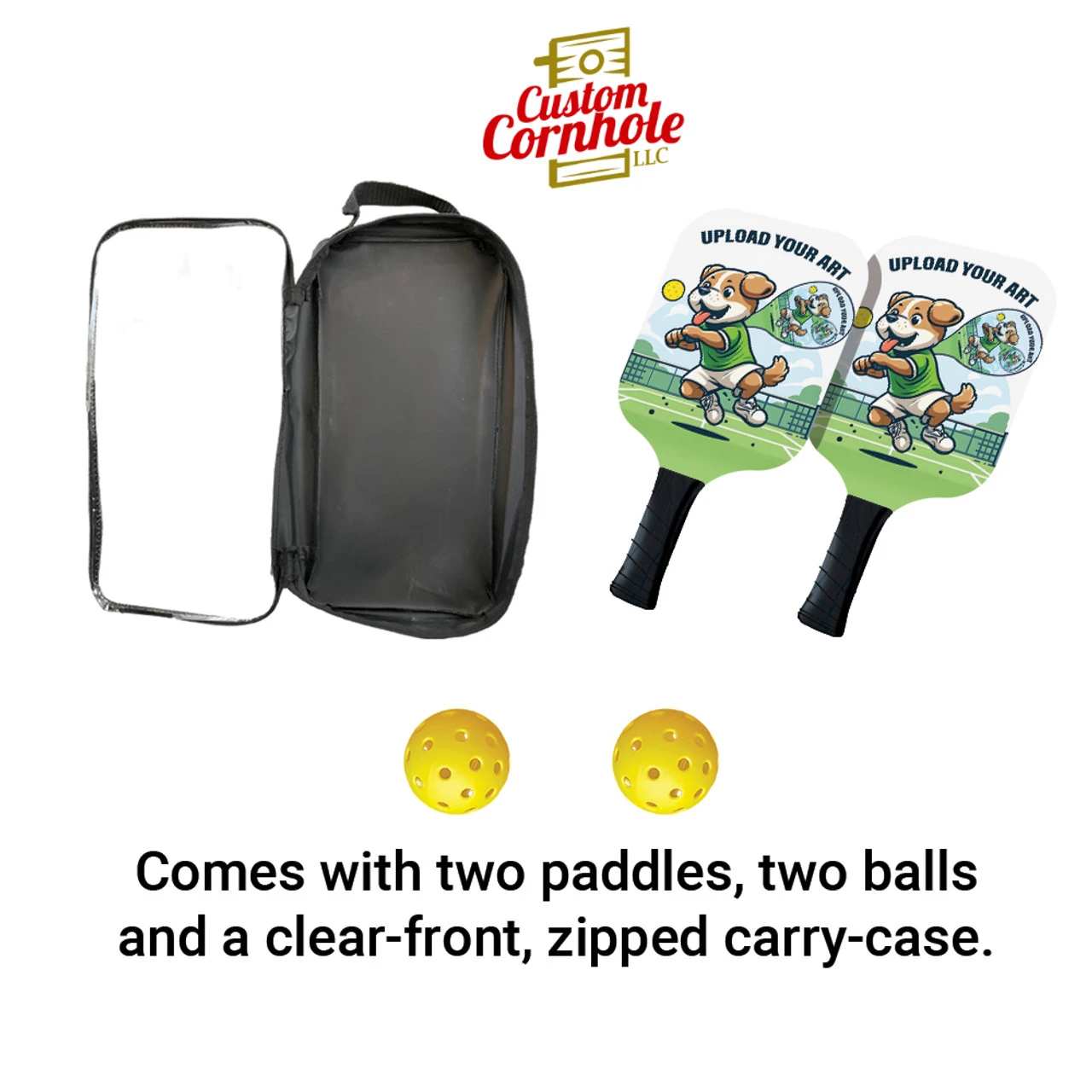 Custom Upload Your Own Artwork Pickleball Paddle Set 3 Custom Upload Your Own Artwork Pickleball Paddle Set - Image 3