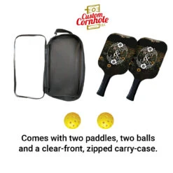 Custom Circle Flower Bride And Groom Pickleball Paddle Set 5 Custom Circle Flower Bride And Groom Pickleball Paddle Set -Custom Cornhole Custom Cornhole LLC Pickleball 3 90781.1707871250